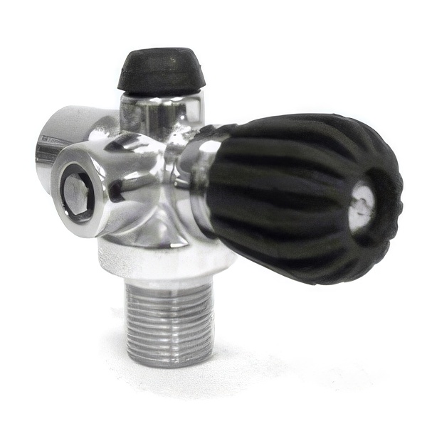 Rebreather Valve BLACK Handwheel - Product Image