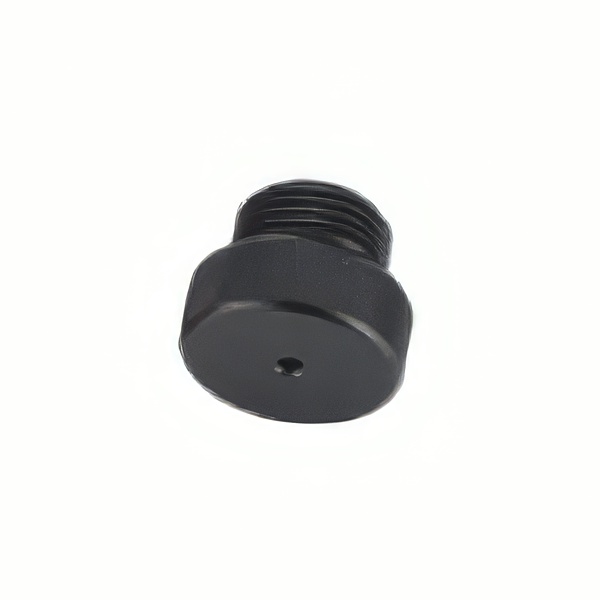 Aluminum Din Cap Black Male - Product Image
