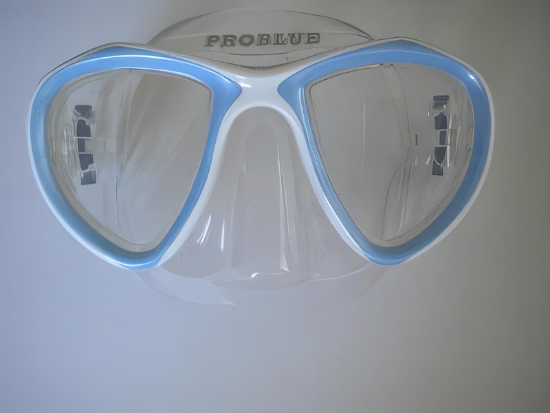 Look Mask Soft Blue w/Clear Silicone skirt - Product Image