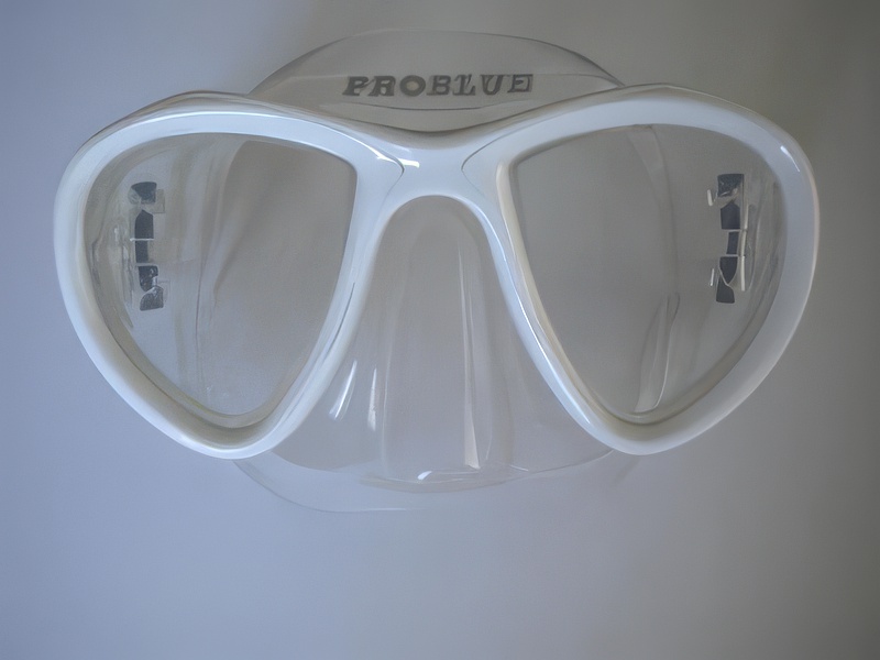 Look Mask White w/Clear Silicone skirt - Product Image