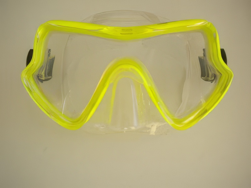 Spirit Mask Neon Yellow w/Clear Silicone skirt - Product Image