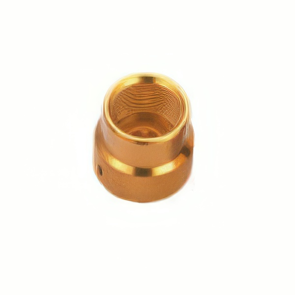 Din Cap Aluminum Gold Female - Product Image