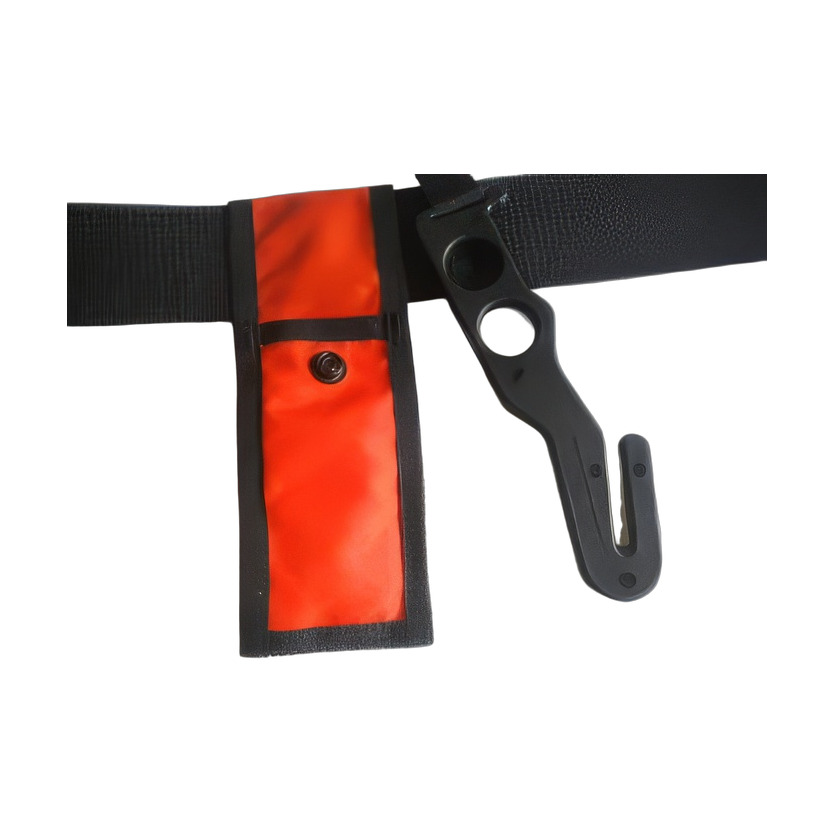 Long Handle Hook Cutter "Black Handle / Orange Pouch