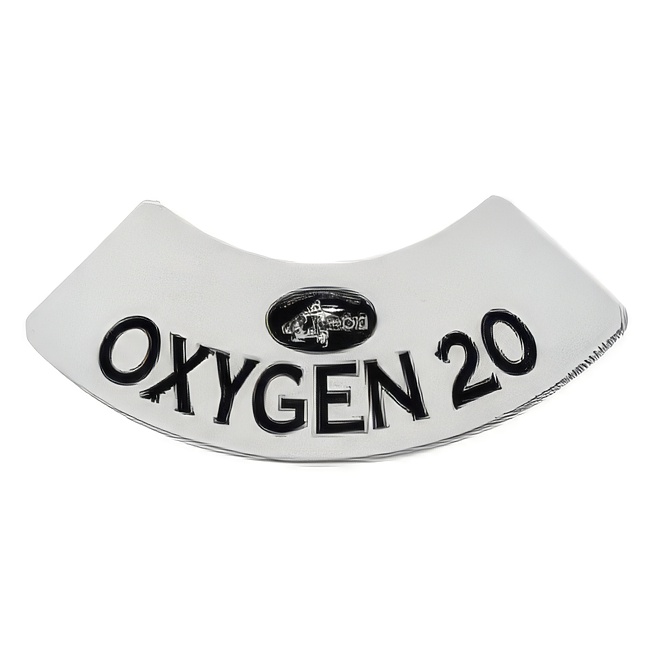 Oxygen 20 Neck Tank Decal - Product Image