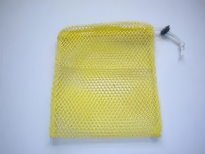 Mini Drawstring Mesh Bag "Yellow"