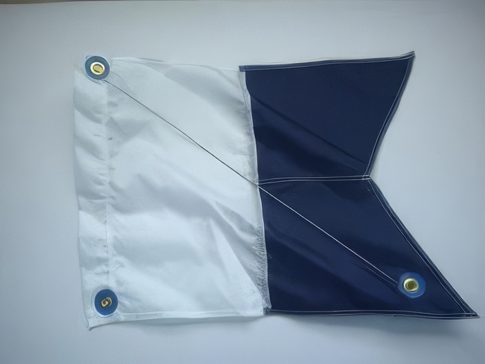 Nylon Alpha Dive Flag w/ Wire Stiffener "14 inch x 18 inch" Size Small - Product Image