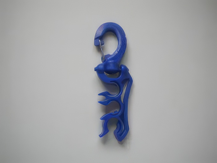 Heavy Duty 3 Holder Hose Clip  "BLUE" - Product Image