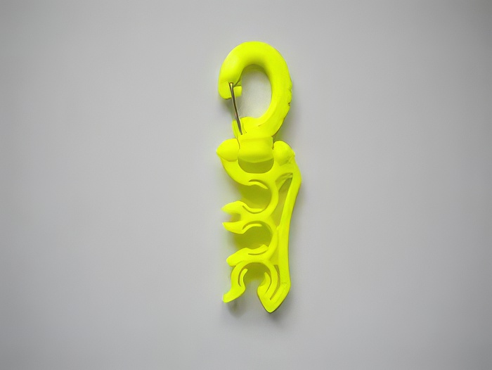 Heavy Duty 3 Holder Hose Clip  "Yellow" - Product Image