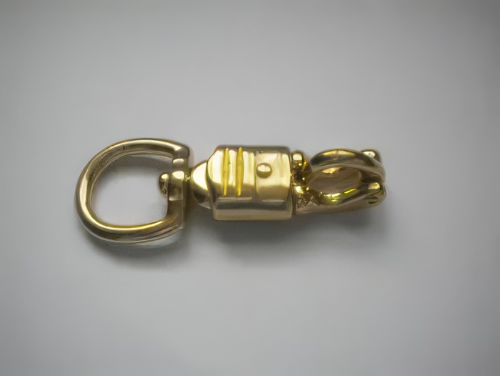 Panic Snap " Brass " Large Eye 1" inch - Product Image