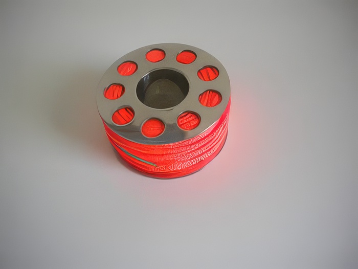 150ft Stainless Steel Finger Spool w/ Orange Line! - Product Image