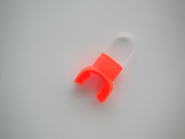Orange Mouthpiece w/ Clear Tie - Product Image