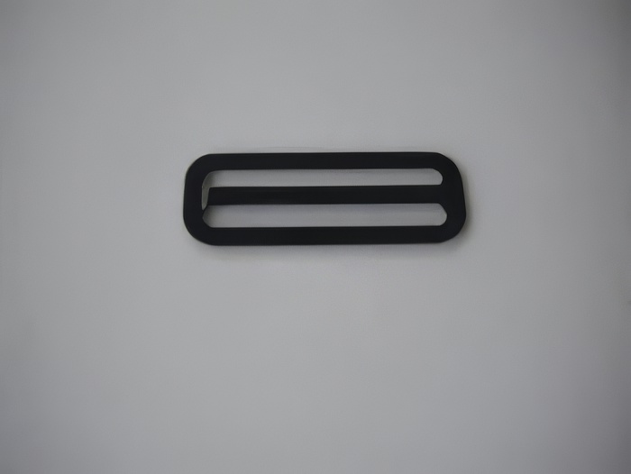 2 Inch Stainless Steel Slider NO TEETH  Black Powder Coated  Heavy Duty Type - Product Image