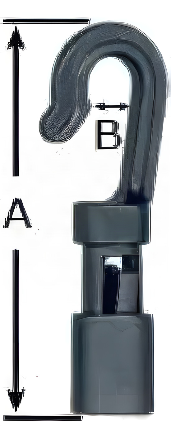 1/4" Plastic Bungee Cord Hooks "Open Hook" - Product Image