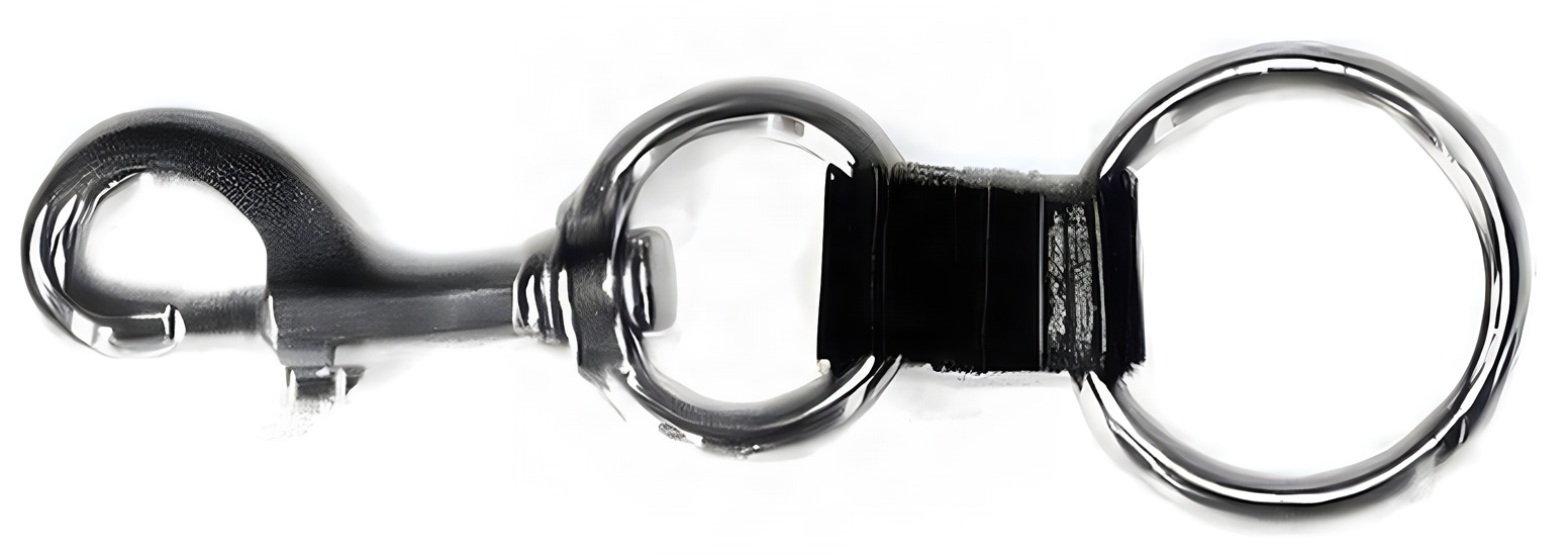Back in Stock! Stainless Steel Stage Bottle Neck Ring w/ 1" inch webbing - Product Image