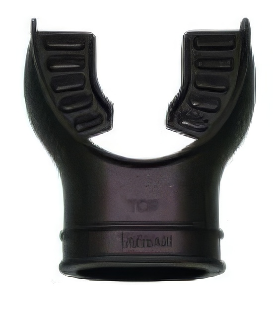Comfort Bite Silicone Mouth Piece Standard Size "BLACK w/ Black accents" - Product Image