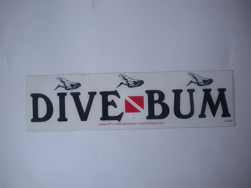 Dive Bum Diver Decal - Product Image