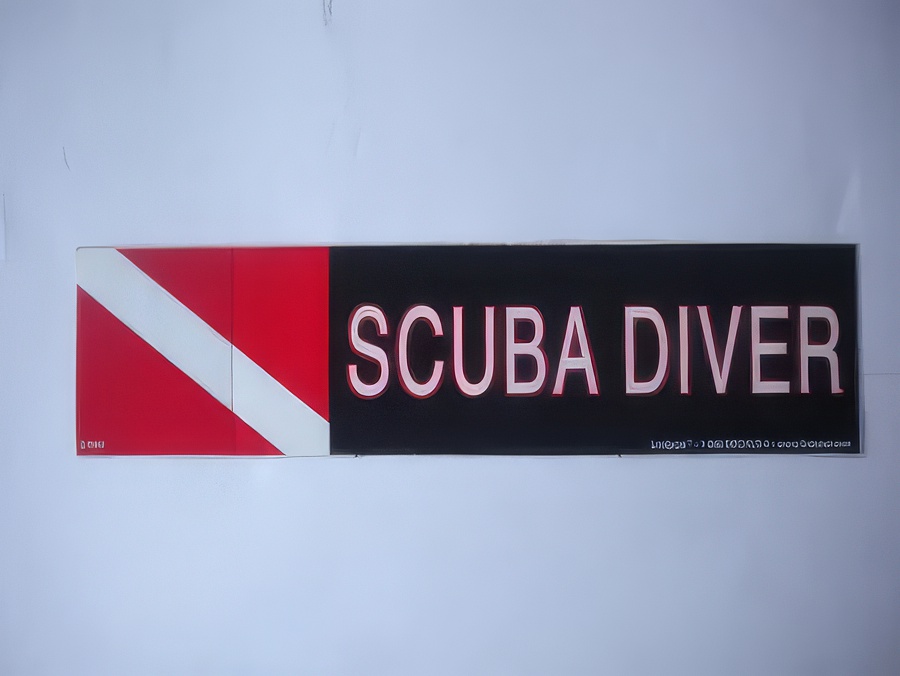 Scuba Diver Decal - Product Image