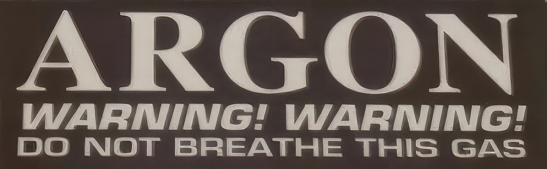 Argon Gas Decal - Product Image