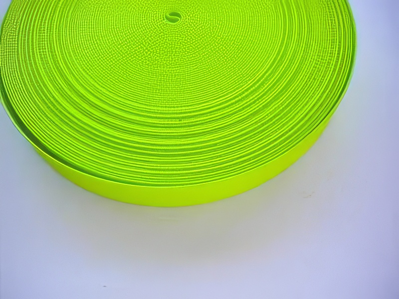 2 Inch Nylon Webbing High Viz Green "Stiff Version" - Product Image
