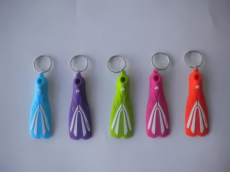 Keychain Fin Style "Green Color Fin" Keychain Fin Style "Green Color Fin"