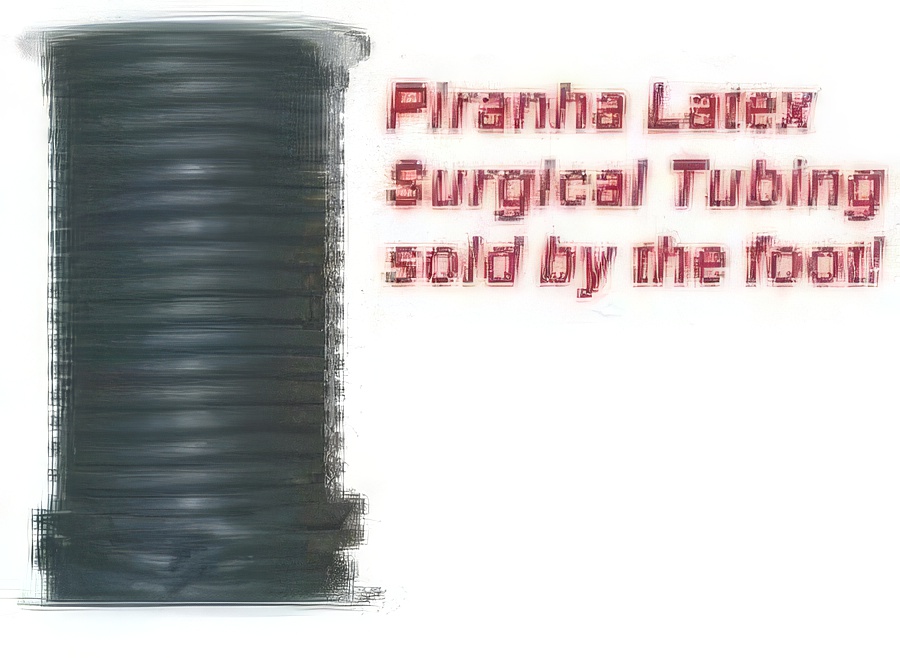 3/8" Latex Surgical Tubing BLACK w/ inside Wall 3/32 - Product Image