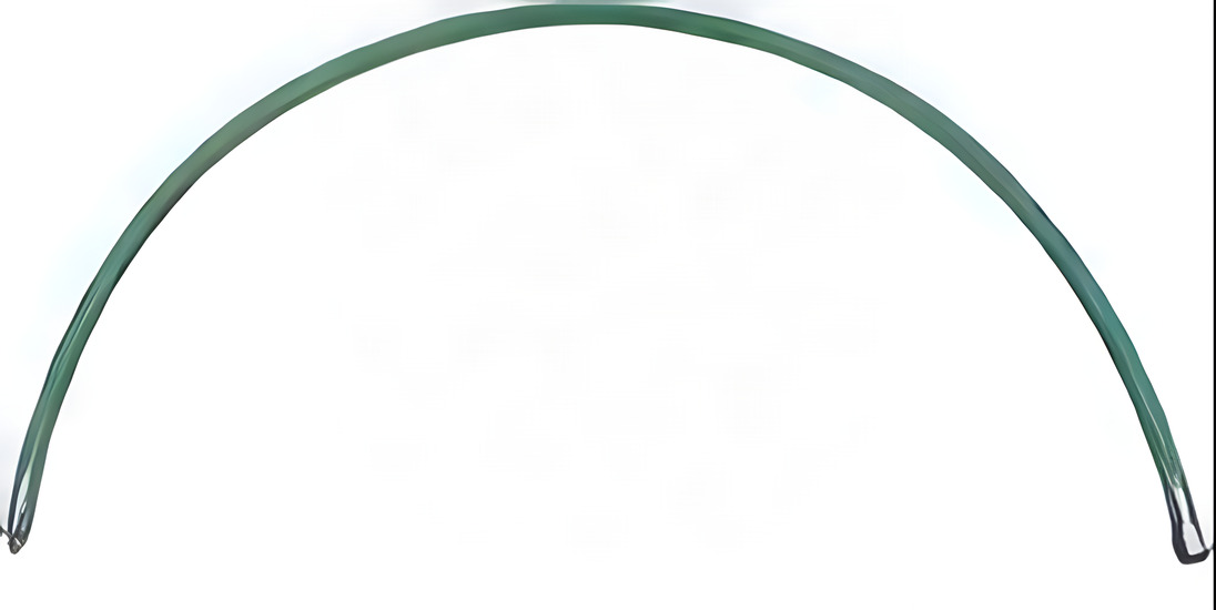 26" HP Double Braided Kevlar Wrapped Hose GREEN "Standard OD Size Hose"  - Product Image