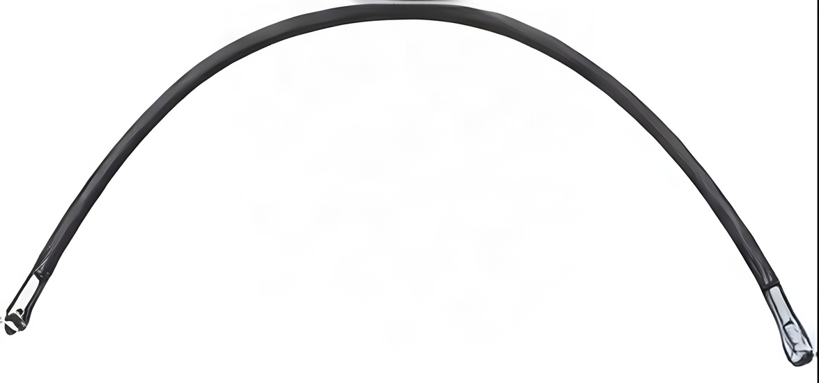 6" Double Braided BC Hose BLACK - Product Image