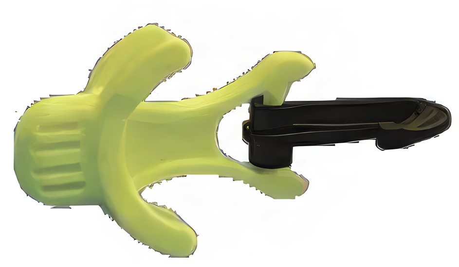 Octopus / Secondary Regulator Mouthpiece Holder  "Neon Yellow" - Product Image