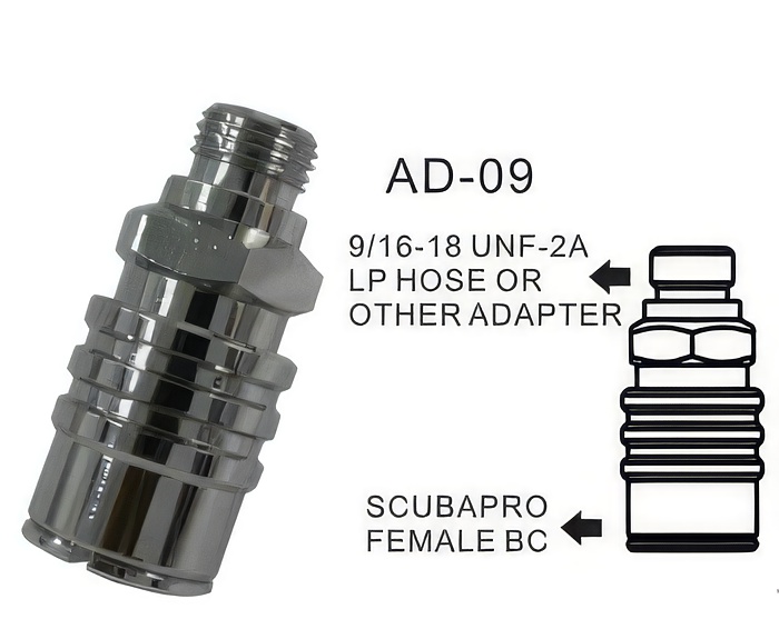 Scubapro Air 2 / Zeagle Adapter  - Product Image
