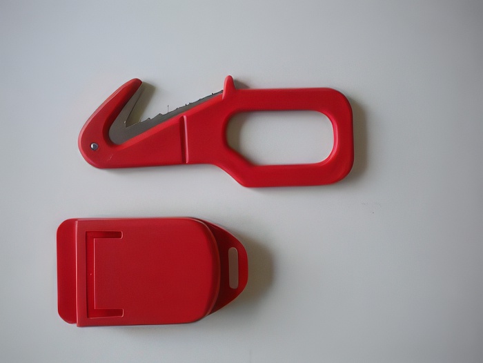 Piranha Extreme Line Cutter "RED"  W/ Shealth   - Product Image