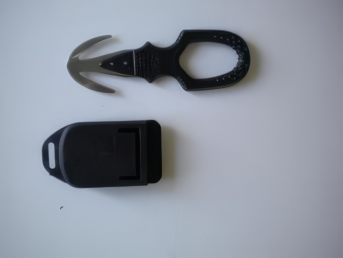 Piranha Hammerhead Dual Blade Line Cutter "BLACK"  W/ Shealth - Product Image
