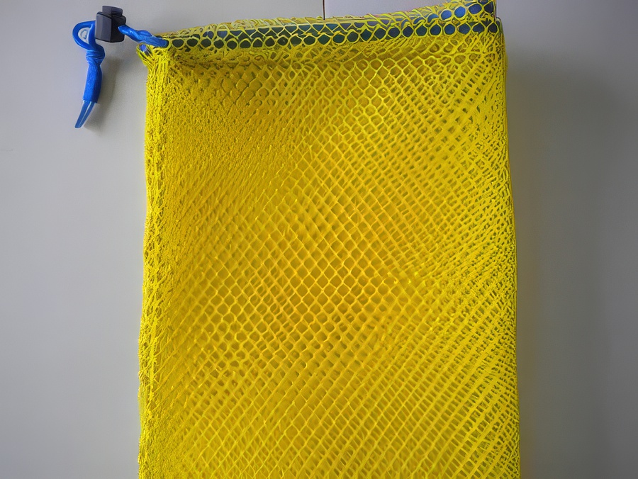 Drawstring All Mesh Bag Medium     YELLOW - Product Image
