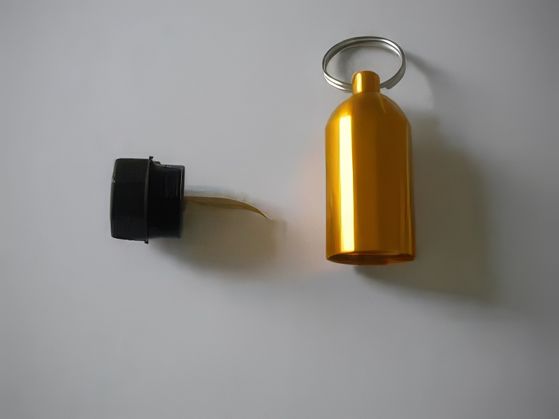 Aluminum Tank w/pick & Split Ring  "GOLD" - Product Image