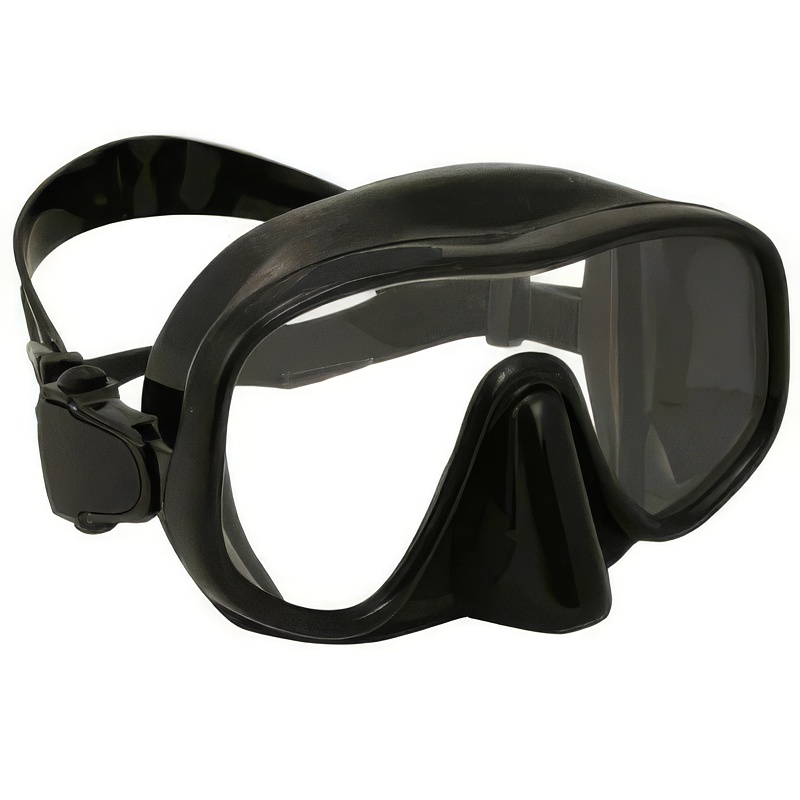 Explorer Frameless Mask   "Black Frame w/Black Skirt" - Product Image