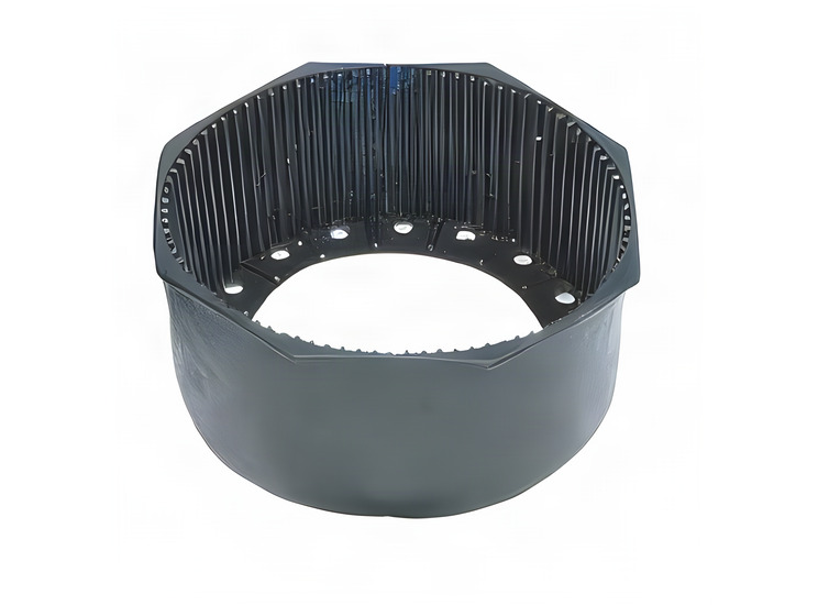 7.25" Flexible Vinyl Flat Bottom Tank Boot Hex style  - Product Image