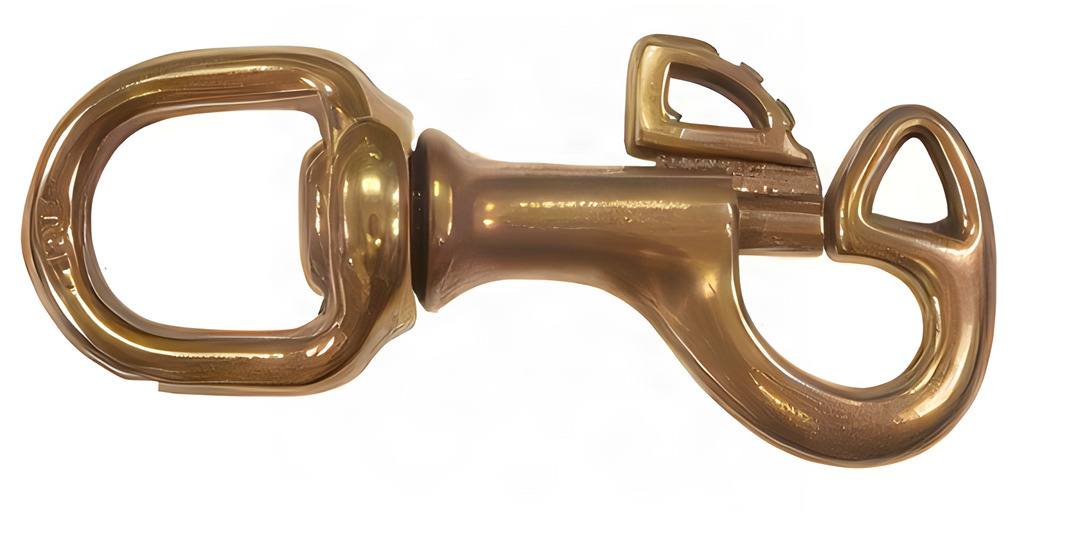 3/4" Round Swivel Butterfly Snap Brass - Product Image