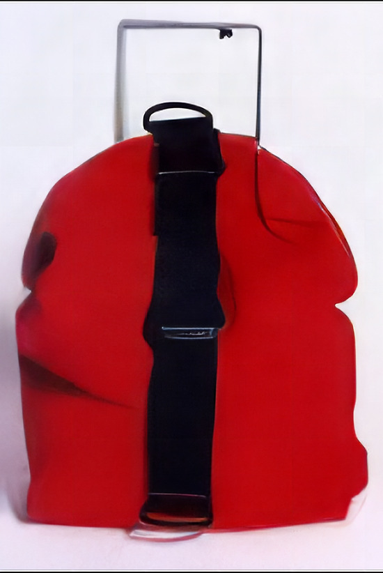 Tec Bag "Vertical style" color RED - Product Image