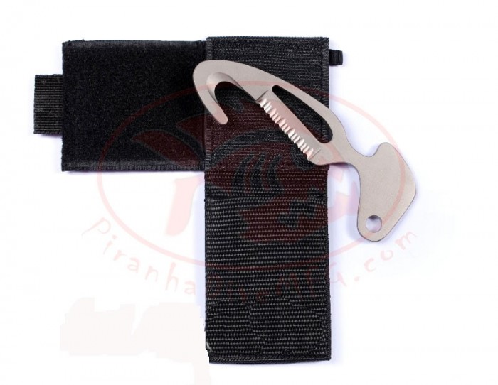 Compact Titanium Line Cutter w/Sheath "Includes 3 feet of 1/8" Bungee